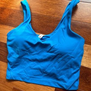 Turquoise Lulu Lemon Tank! Size 8. Perfect condition!